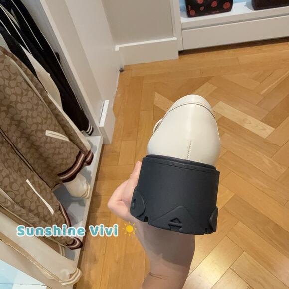 NEW In Box COACH Ruthie Loafer Women's Chalk Leather CM587 us8 - Picture 5 of 5